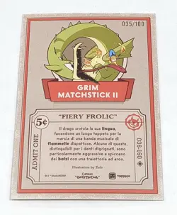 Cuphead Out Of The Cards Grim Matchstick II 036/160 Drop Holo 035/100 - Image 2