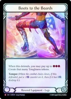 FAB COLD FOIL Boots to the Boards - Super Slam Card # 275 - Image 1