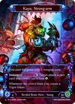 FAB COLD FOIL Kayo, Strong-arm - Super Slam Card # 064 - Image 1