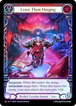 FAB COLD FOIL Leave Them Hanging - Super Slam Card # 074 - Image 1