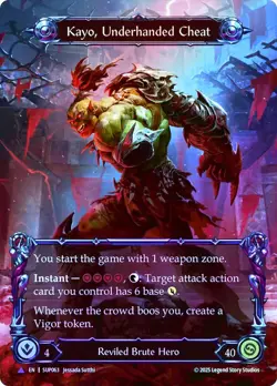 FAB COLD FOIL Kayo, Underhanded Cheat - Super Slam Card # 063 - Image 1