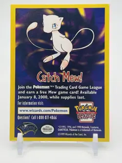 CATCH MEW – Movie Promo Card (1999) | Wizards of the Coast | Pokemon - Image 1