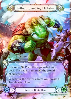 FAB COLD FOIL Tuffnut, Bumbling Hulkster - Super Slam Card # 001 - Image 1