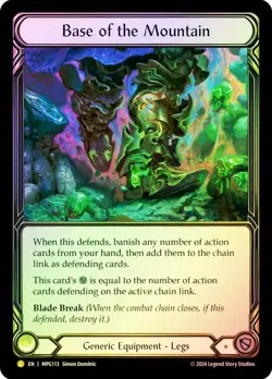 FAB RAINBOW FOIL Base of the Mountain - Mastery Pack Guardian Card # 113 - Image 2