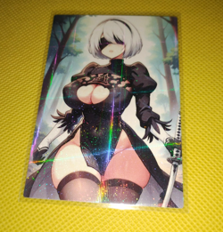 Nier Automata Yorha 2B Goddess Anime custom Waifu Girl ACG Holo Card - Image 1