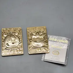 1999 Burger King Pokemon 23K Gold-Plated Trading Card - Togepi + Jigglypuff - Image 1