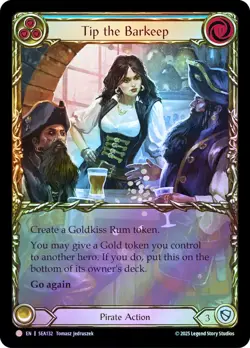 FAB COLD FOIL Tip the Barkeep - Treasure Pack Card # 132 - Image 1