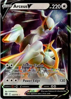 Arceus V Ultra Rare Prize Pack Series Cards 122/172 NM Pokemon - Image 1