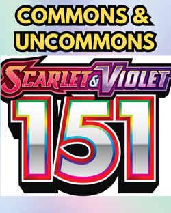 Pokemon Scarlet & Violet 151 Common Uncommon Choose Your Card NM Pick Master set - Image 1