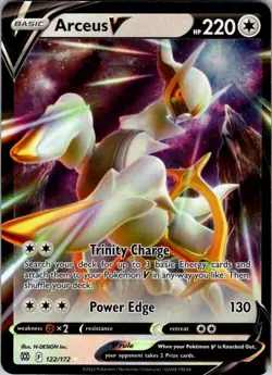 Arceus V Ultra Rare Prize Pack Series Cards 122/172 NM Pokemon - Image 1