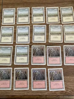 MRG Magic The Gathering Revised Edition 1994 Land Lot 105+ Cards - Image 4