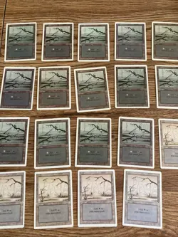 MRG Magic The Gathering Revised Edition 1994 Land Lot 105+ Cards - Image 5