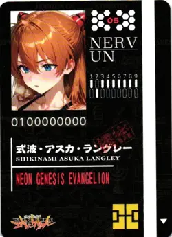 ASUKA LANGLEY SORYU 05 Neon Genesis Evangelion Holographic Collectible Card - Image 2