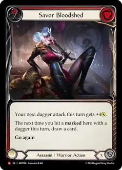 FAB Savor Bloodshed - The Hunted Card # 198 - Image 1