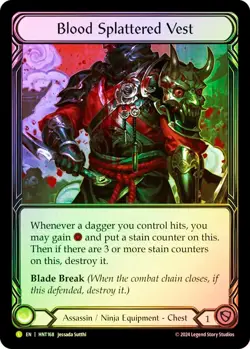 FAB RAINBOW FOIL Blood Splattered Vest - The Hunted Card # 168 - Image 1