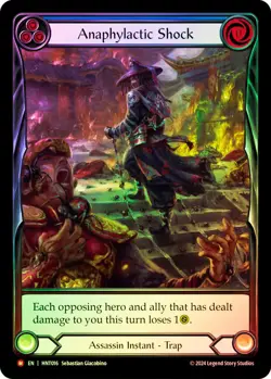 FAB RAINBOW FOIL Anaphylactic Shock (Extended Art) - The Hunted Card # 016 - Image 1
