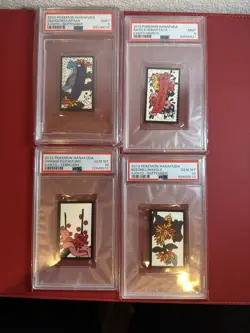 Pokemon Hanafuda Lot Of 4 Graded Cards - Image 1