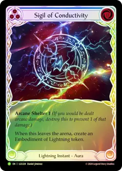 FAB RAINBOW FOIL Sigil of Conductivity (Prerelease) - Promotional Cards Card # - Image 1