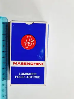 CARTE DA GIOCO MASENGHINI LOMBARDE SCOPA BRISCOLA VINTAGE ORIGINAL PLAYING CARDS - Image 1