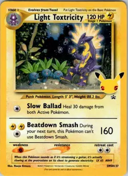 Light Toxtricity Promo SWSH: Sword & Shield Promo Cards SWSH137 NM Pokemon - Image 1