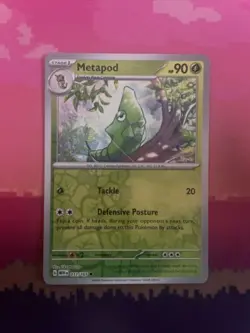 Pokemon Card Metapod Pokemon 151 Reverse Holo Common 011/165 Near Mint - Image 1