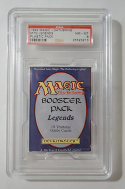 Legends Booster Pack English Graded PSA 8 Mint NM MTG Magic Gathering Sealed - Image 1