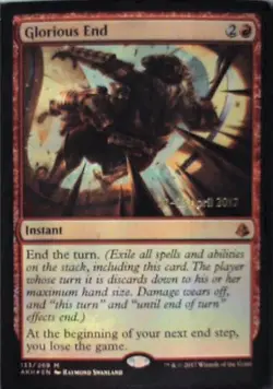 Glorious End - Amonkhet: #133, Magic: The Gathering - Foil Nm C254 - Image 1