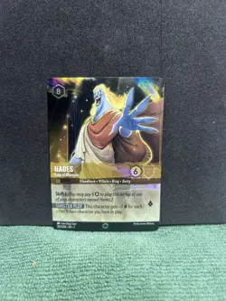 Disney Lorcana Hades King of Olympus Enchanted Foil 205/204 - Image 1
