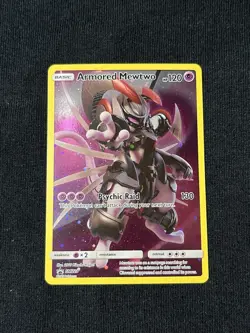 Armored Mewtwo SM228 Pokemon Card TCG Sun And Moon Set Promo Light Played - Image 1