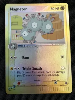 Magneton 35/97 EX Dragon Reverse Holo Pokemon Card LP - Image 1