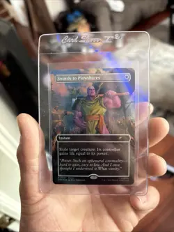 2026 MTG Swords to Plowshares Marvel Holo PROMO Thanos - Image 1