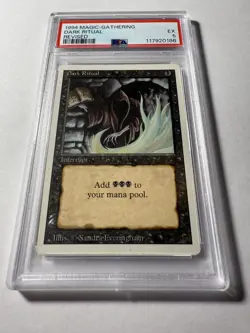 Dark Ritual Revised Regular MTG PSA 5 Excellent - Image 1