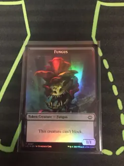 MTG Magic The Gathering Fungus / Treasure Foil Token Jurassic Park Commander - Image 1