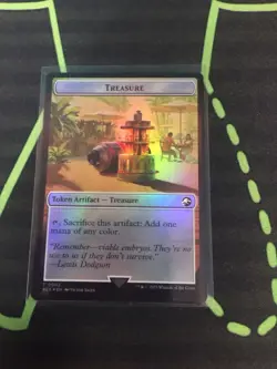 MTG Magic The Gathering Fungus / Treasure Foil Token Jurassic Park Commander - Image 2