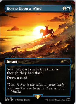 Borne Upon a Wind 2228 Rare Secret Lair Drop Series Magic: The Gathering NM - Image 1