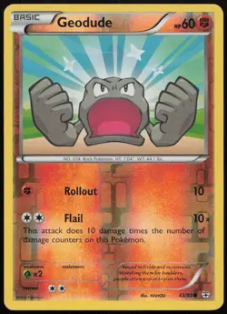 Geodude 43/83 LP Generations Common Reverse Holo Pokemon - Image 1