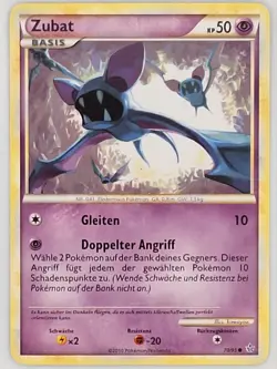 Zubat 70/95 Pokemon - German HGSS Unleashed MP - Image 1