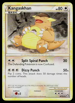 Pokemon Card HGSS Triumphant Kangaskhan 36/102 Uncommon - Image 1