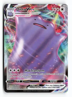 Ditto VMAX 051/072 Shining Fates Holo Ultra Rare Pokemon TCG Card NM - Image 1