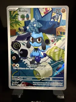 Pokemon Riolu 215/198 Illustration Rare - Image 1