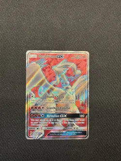 Pokemon TCG NM Reshiram GX Full Art Holo Ultra Rare 65/70 Dragon Majesty 2018 - Image 2