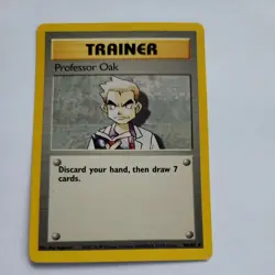 Pokemon TCG Professor Oak Base Set 88/102 Regular Shadowless Uncommon - Image 1