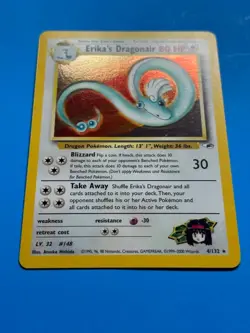 Erika's Dragonair 4/132 Gym Heroes Pokemon Unlimited Holo Rare NM - Image 2