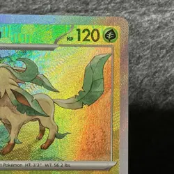 Pokemon TCG Sv8.5: Prismatic Evolutions Leafeon Master Ball Holo 005/131 PRE EN - Image 3
