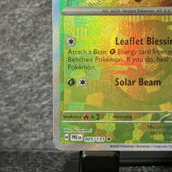 Pokemon TCG Sv8.5: Prismatic Evolutions Leafeon Master Ball Holo 005/131 PRE EN - Image 4