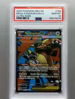 2025 Pokemon Mega Evolution #164 Mega Kangaskhan ex Ultra Rare PSA 10 - Image 1