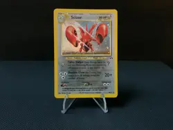 Vintage 2001 Pokemon SCIZOR #10/75 RARE HOLO Neo Discovery WOTC TCG Nm-Mt - Image 1