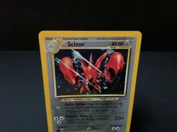 Vintage 2001 Pokemon SCIZOR #10/75 RARE HOLO Neo Discovery WOTC TCG Nm-Mt - Image 2