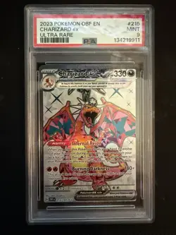 Charizard EX 215/197 Ultra Rare Obf En-obsidian Flames Pokemon PSA 9 - Image 1