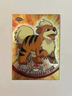 Pokemon Card Topps Chrome Growlithe #58 - Image 1